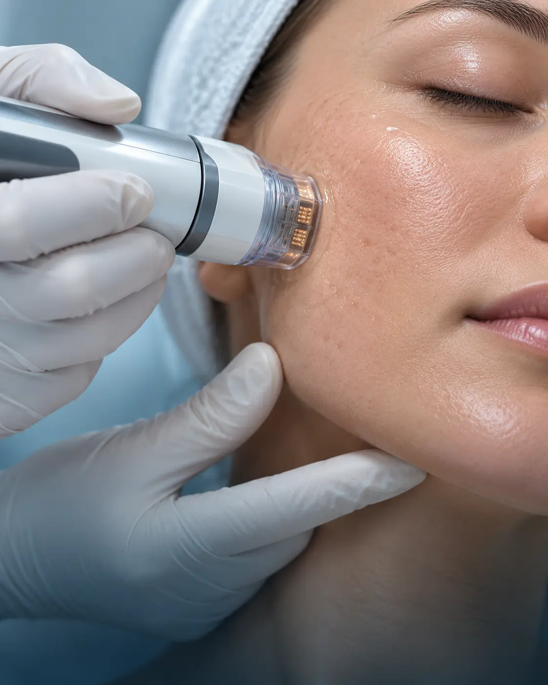 Radiofrequency skin resurfacing treatment