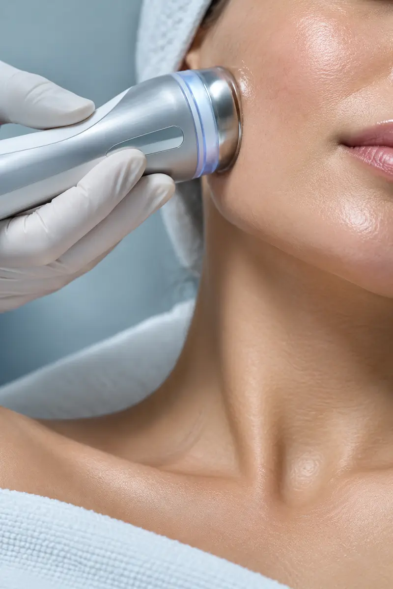 Non-invasive facial skin treatment